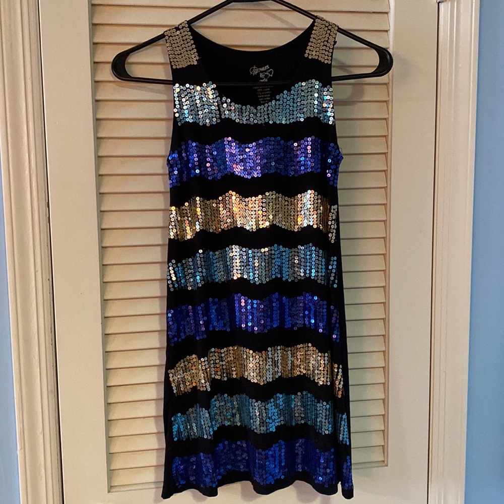 Flowers by Zoe sequins dress size L